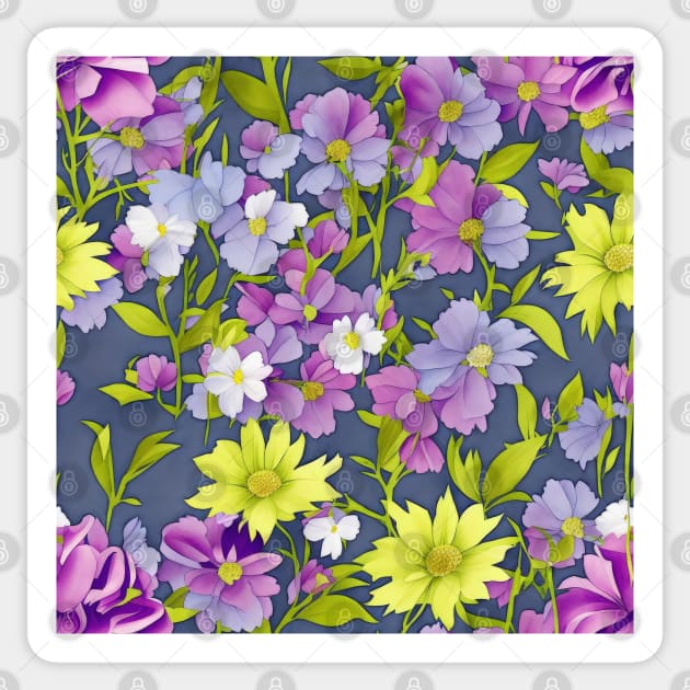 Floral pattern background Sticker by Russell102